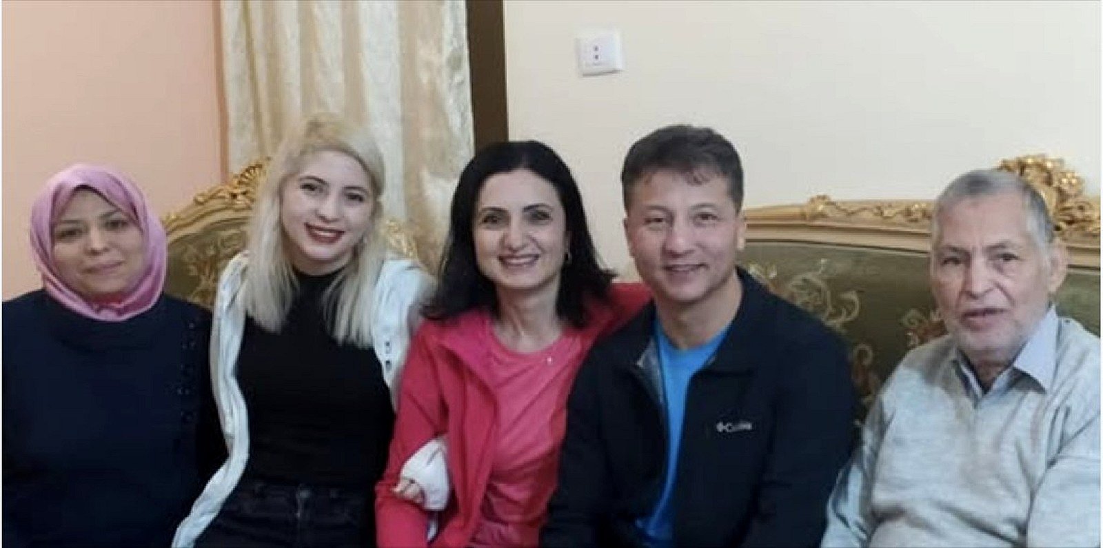 Eine Gästefamilie aus der Türkei mit dem Gründer